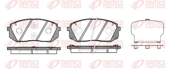 REMSA 1302.22 Brake Pad Set, disc brake