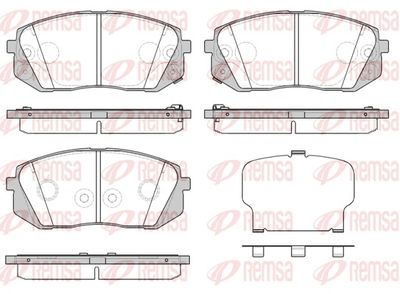 Brake Pad Set, disc brake REMSA 1302.52