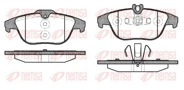 REMSA 1305.20 Brake Pad Set, disc brake