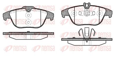 Brake Pad Set, disc brake REMSA 1305.20