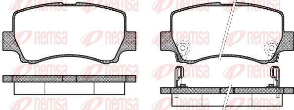 REMSA 1309.02 Brake Pad Set, disc brake