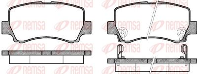 Brake Pad Set, disc brake REMSA 1309.02