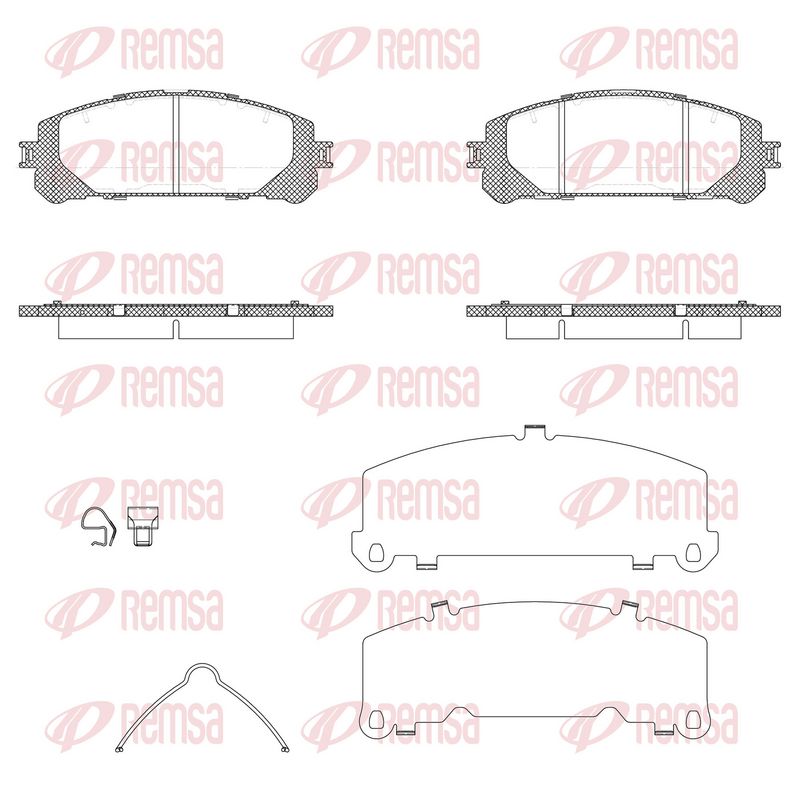 REMSA 1312.30 Brake Pad Set, disc brake