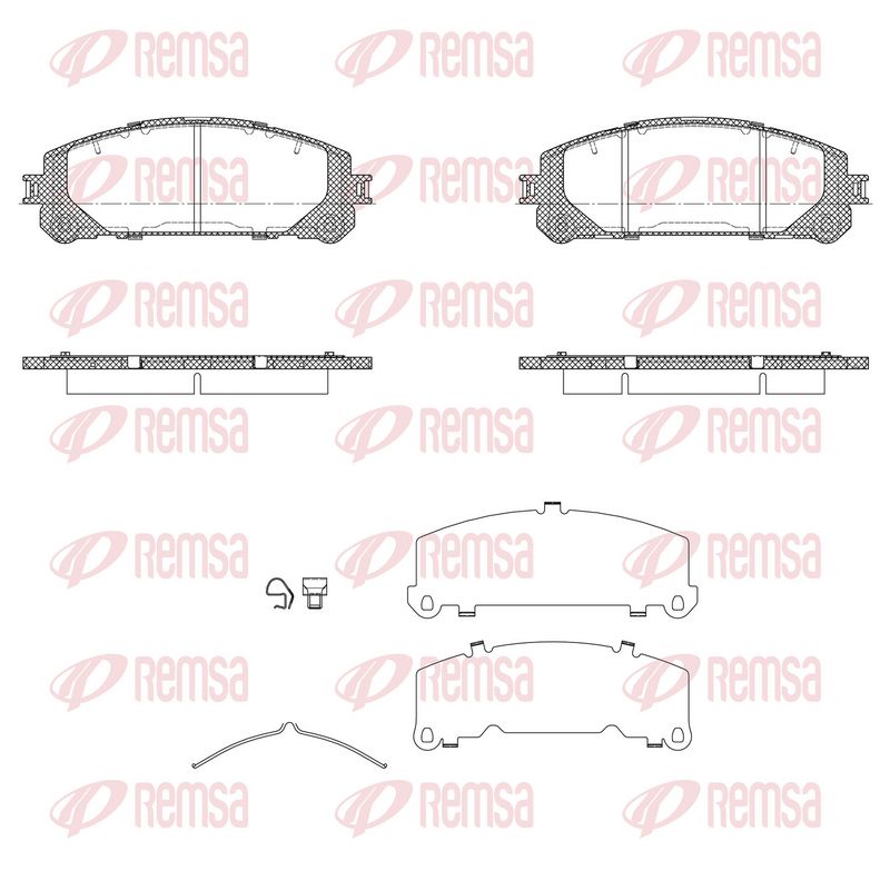 REMSA 1312.40 Brake Pad Set, disc brake