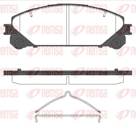 REMSA 1312.00 Brake Pad Set, disc brake