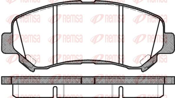 REMSA 1318.00 Brake Pad Set, disc brake
