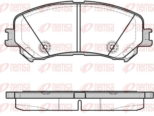 REMSA 1318.20 Brake Pad Set, disc brake