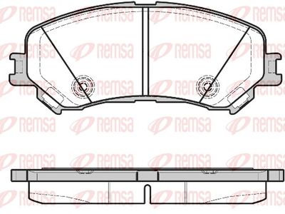Brake Pad Set, disc brake REMSA 1318.20