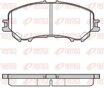 Brake Pad Set, disc brake REMSA 1318.22