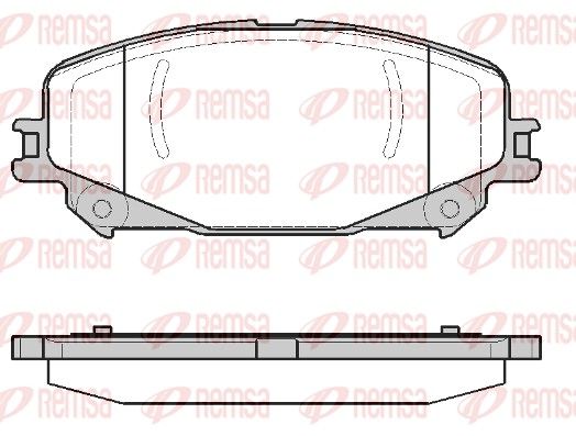 REMSA 1318.30 Brake Pad Set, disc brake