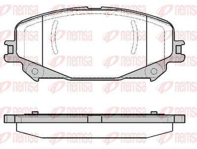 Brake Pad Set, disc brake REMSA 1318.30