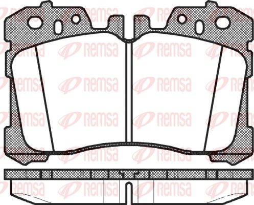 REMSA 1320.00 Brake Pad Set, disc brake