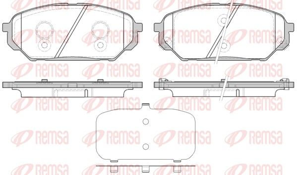 REMSA 1322.12 Brake Pad Set, disc brake