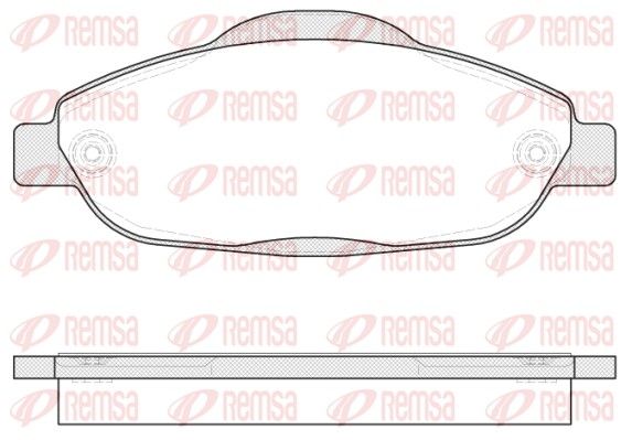 REMSA 1323.00 Brake Pad Set, disc brake