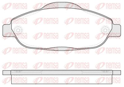 Brake Pad Set, disc brake REMSA 1323.00