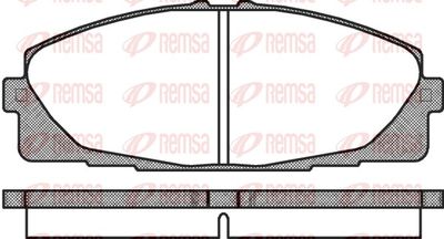 Brake Pad Set, disc brake REMSA 1325.00