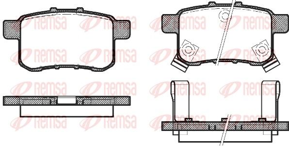 REMSA 1332.02 Brake Pad Set, disc brake