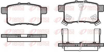 Brake Pad Set, disc brake REMSA 1332.02