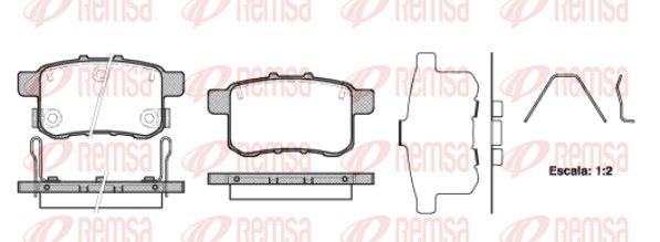 REMSA 1332.12 Brake Pad Set, disc brake