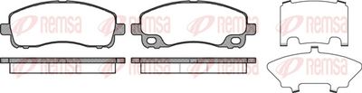 Brake Pad Set, disc brake REMSA 1338.00