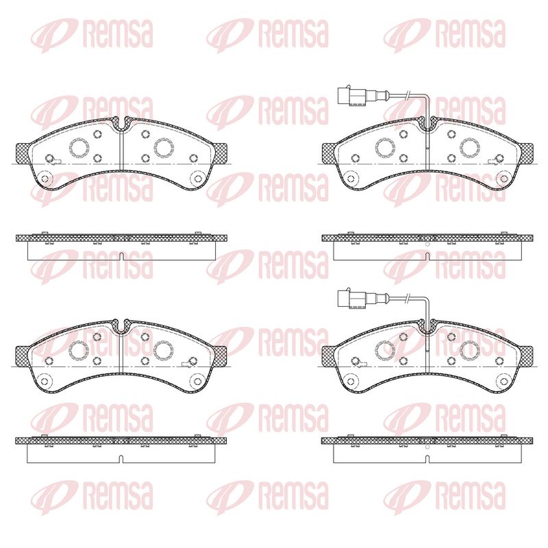 REMSA 1339.12 Brake Pad Set, disc brake