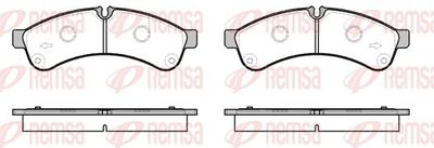 Brake Pad Set, disc brake REMSA 1339.00