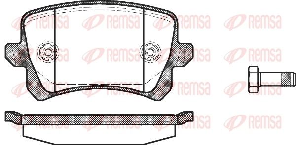 REMSA 1342.00 Brake Pad Set, disc brake
