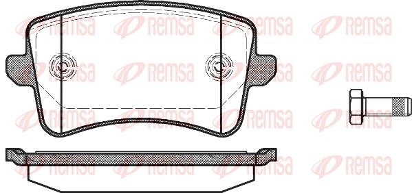 REMSA 1343.00 Brake Pad Set, disc brake