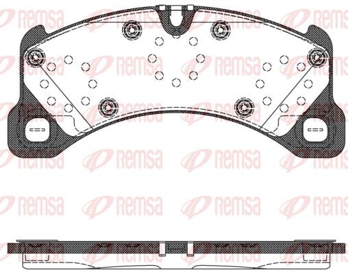 REMSA 1345.50 Brake Pad Set, disc brake