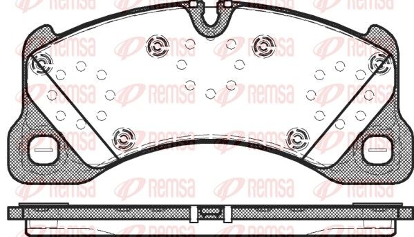 REMSA 1345.00 Brake Pad Set, disc brake