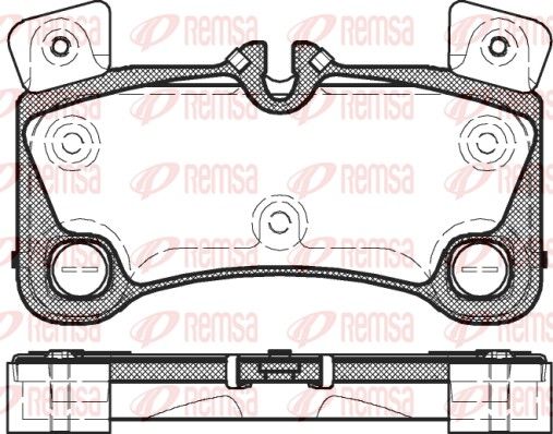 REMSA 1346.00 Brake Pad Set, disc brake