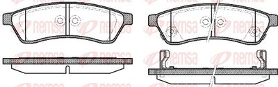 Brake Pad Set, disc brake REMSA 1349.02
