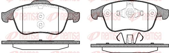 REMSA 1350.00 Brake Pad Set, disc brake