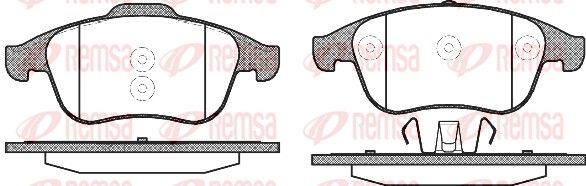 REMSA 1350.10 Brake Pad Set, disc brake