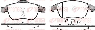Brake Pad Set, disc brake REMSA 1350.10
