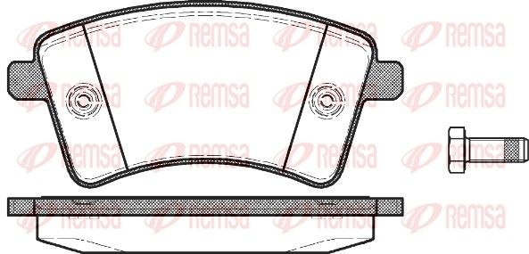 REMSA 1351.00 Brake Pad Set, disc brake
