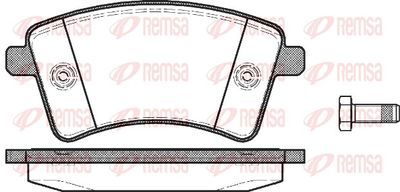Brake Pad Set, disc brake REMSA 1351.00