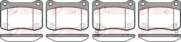 REMSA 1353.02 Brake Pad Set, disc brake