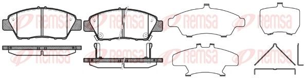 REMSA 1358.02 Brake Pad Set, disc brake