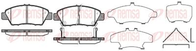 Brake Pad Set, disc brake REMSA 1358.02