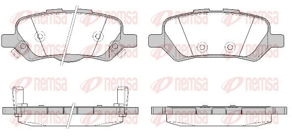 REMSA 1359.02 Brake Pad Set, disc brake