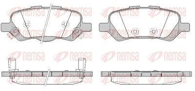 Brake Pad Set, disc brake REMSA 1359.02