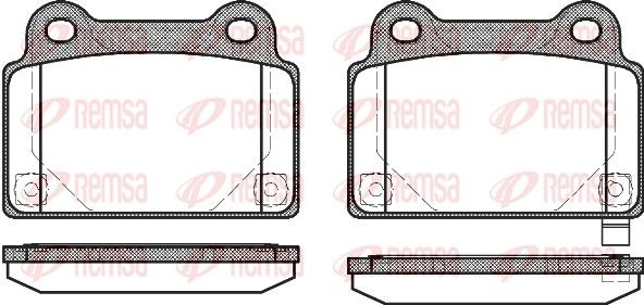REMSA 1364.02 Brake Pad Set, disc brake