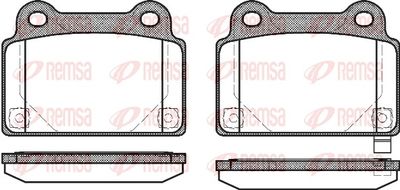 Brake Pad Set, disc brake REMSA 1364.02