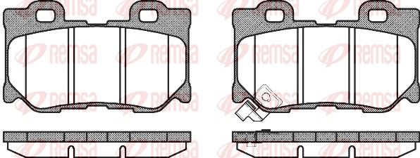 REMSA 1365.01 Brake Pad Set, disc brake