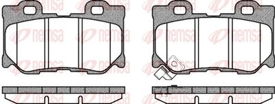 Brake Pad Set, disc brake REMSA 1365.01