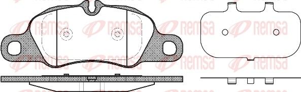 REMSA 1366.00 Brake Pad Set, disc brake