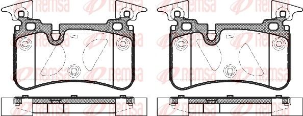 REMSA 1367.00 Brake Pad Set, disc brake