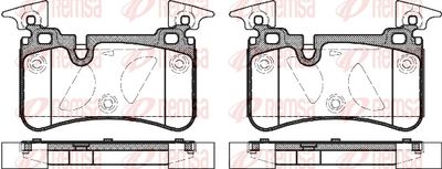 Brake Pad Set, disc brake REMSA 1367.00
