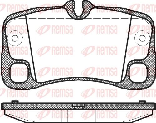 REMSA 1369.00 Brake Pad Set, disc brake